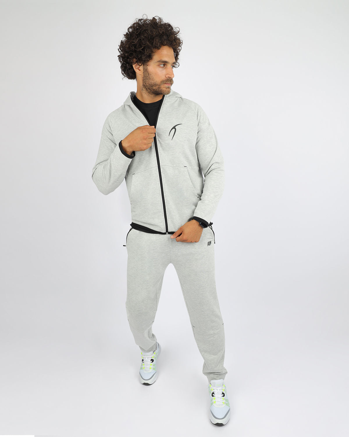Men's Essential Light Gray Jogger Pants-Atum -65919102