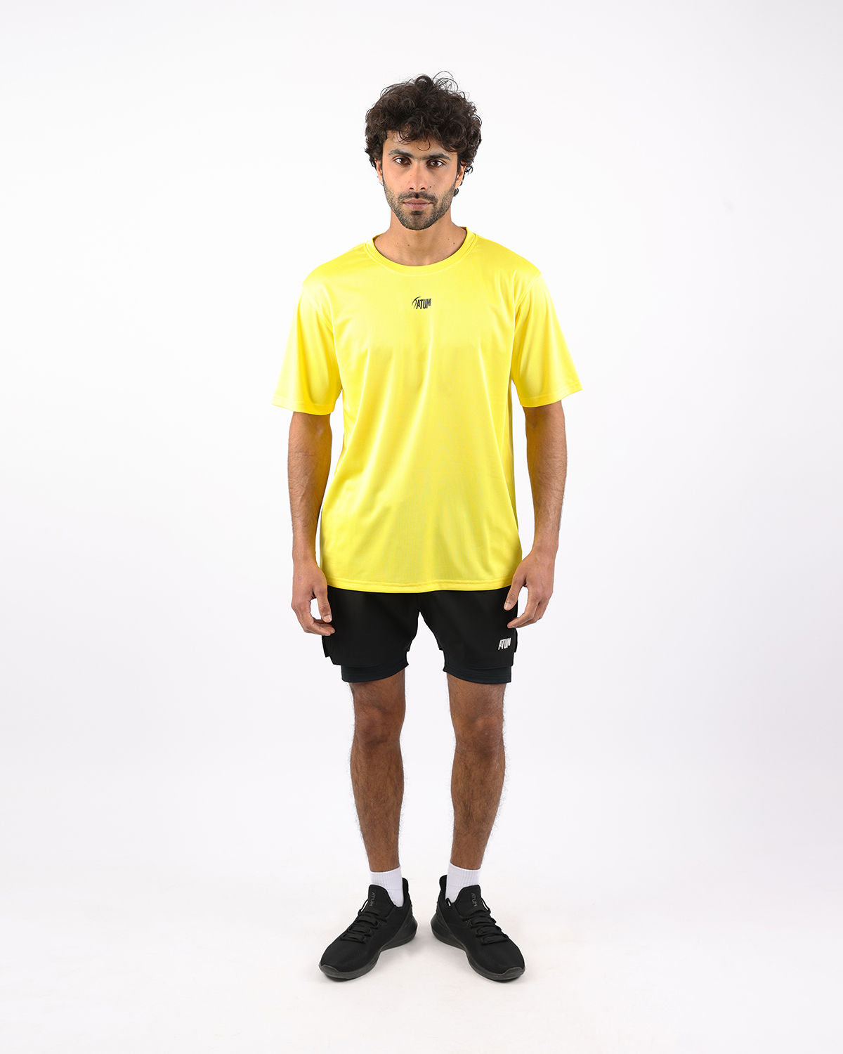 Prime Fit Men's Yellow T-Shirt-Atum -48857597