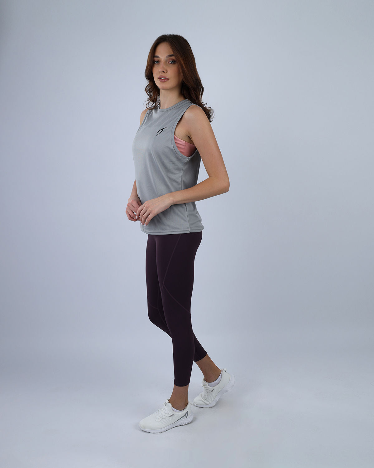 Modal Yoga Gray Tank Top-Atum -40351640
