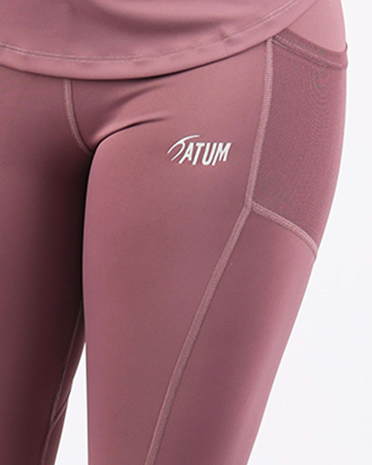 Pocket Flex Capri Violet Leggings-Atum -40806386
