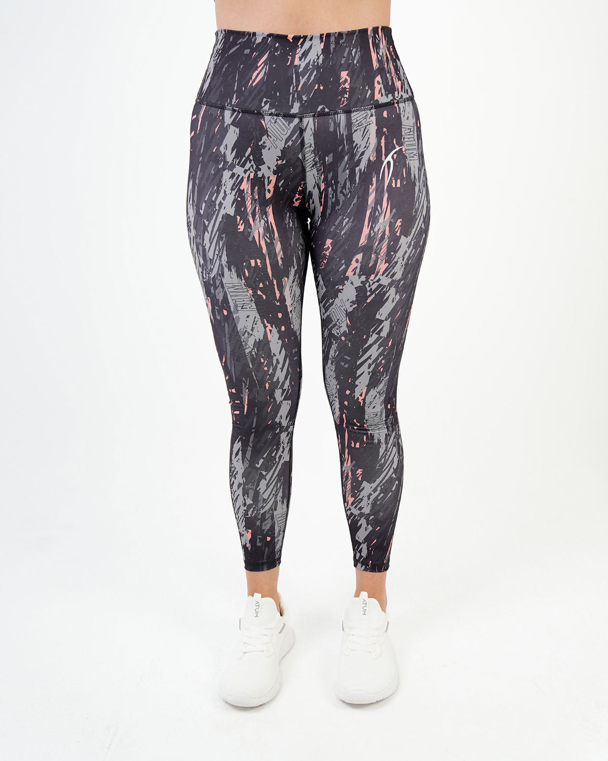 Marble Printed Gray Leggings-Atum -8170560