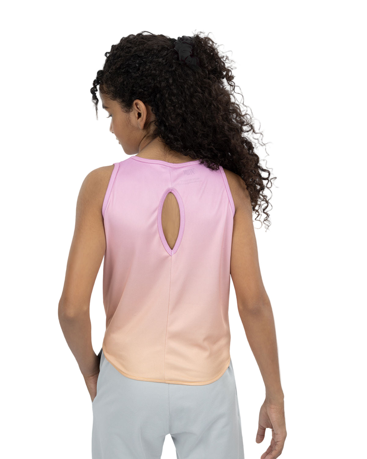 Girls Plain Rose Tank Top-Atum -33099121