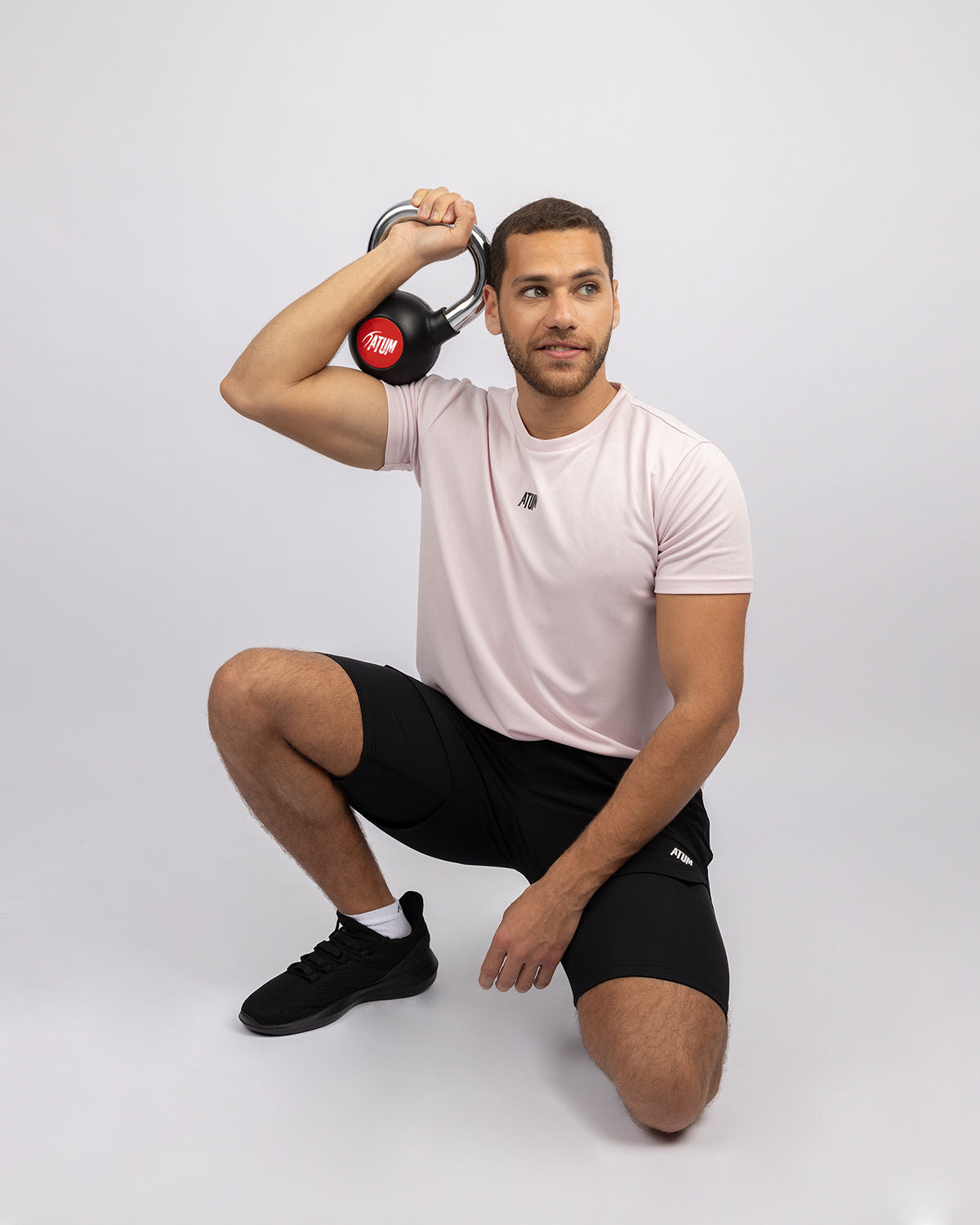 Squat Core Mesh Rose T-Shirt-Atum -73993125