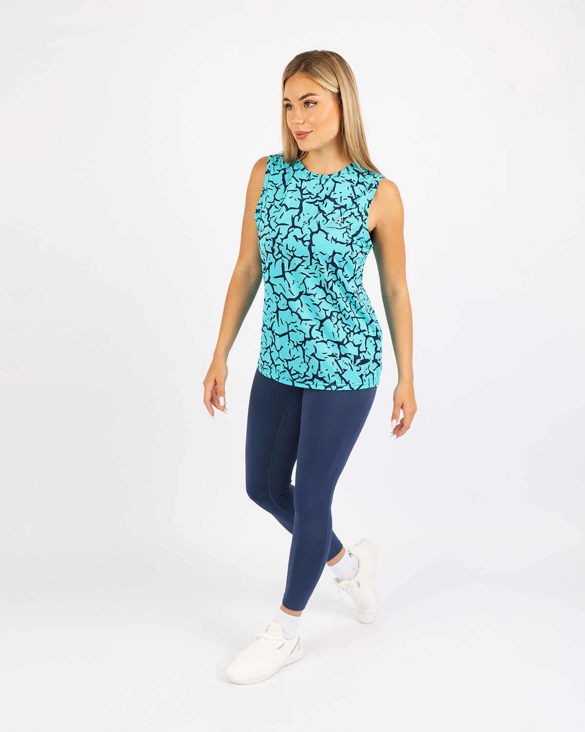 Hyper Sleeveless Turquoise Tank Top-Atum -69918935