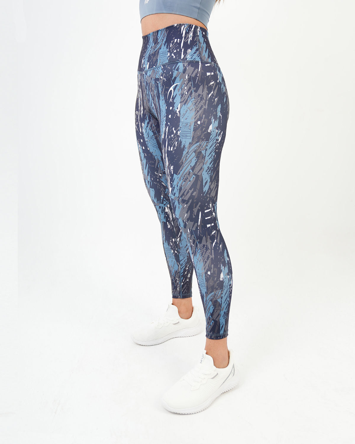 Marble Printed Navy Leggings-Atum -39171752
