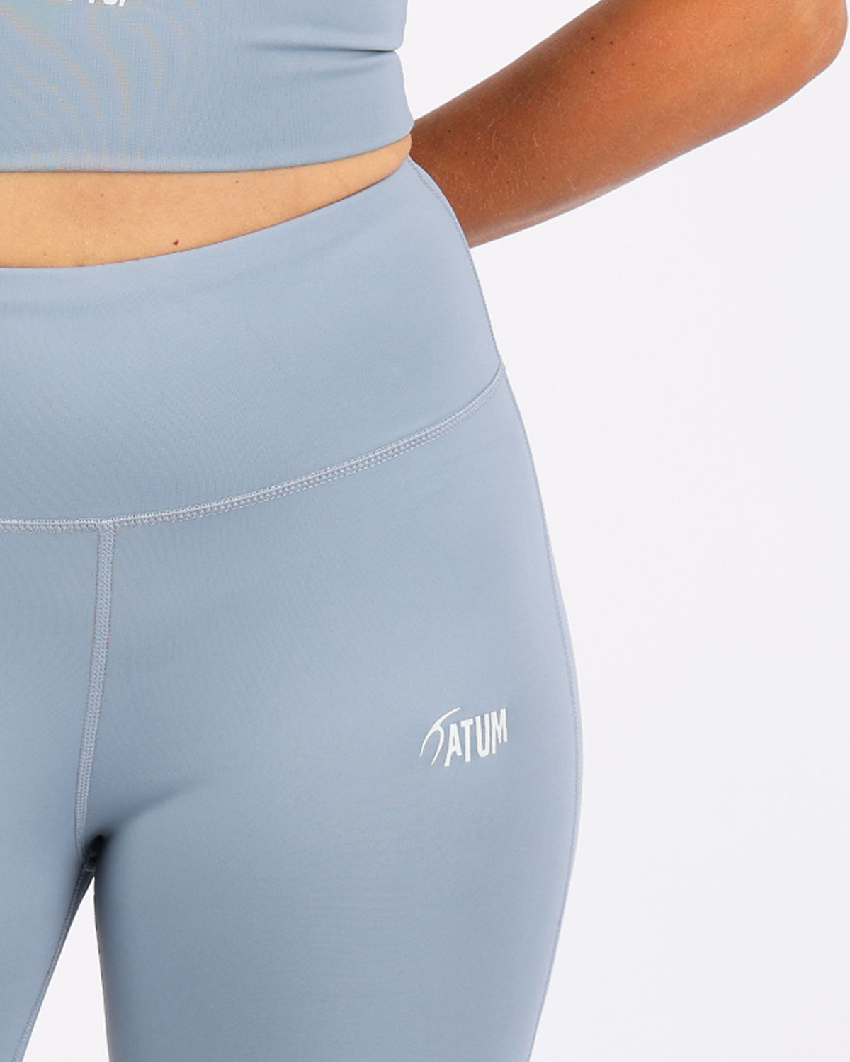 Wide Leg Yoga Light Blue Leggings-Atum -39529099