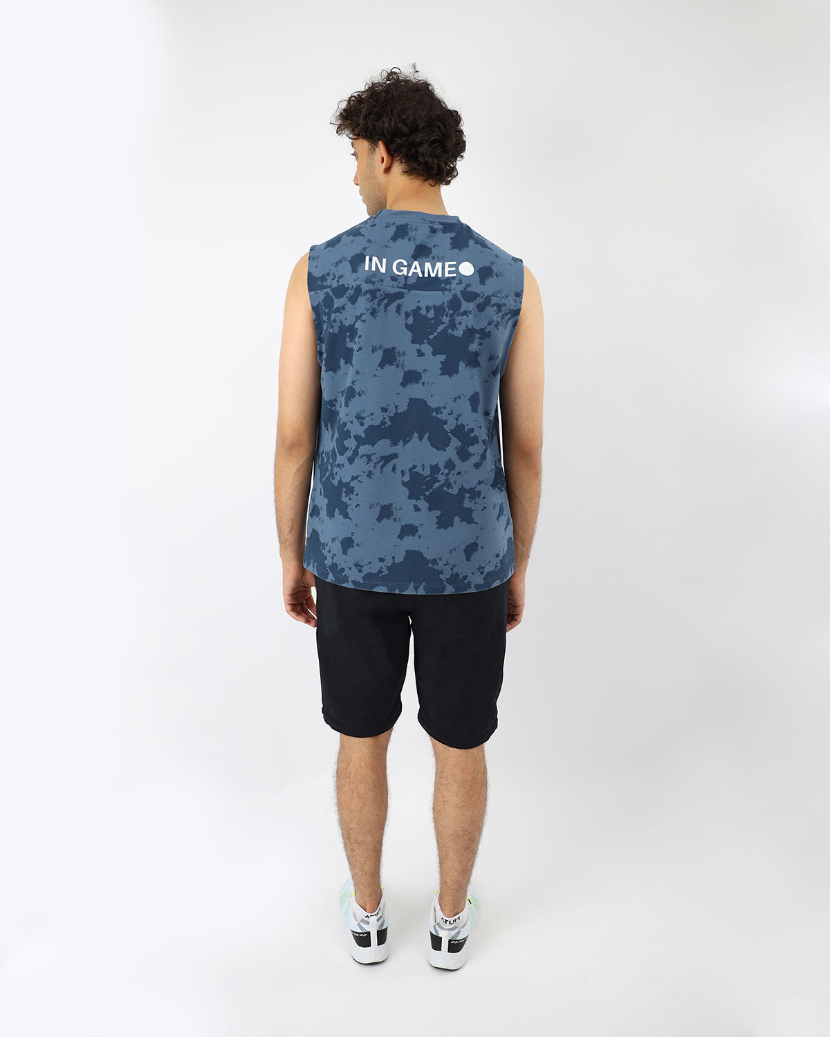 Men's Essential Navy Tank Top-Atum -93008301