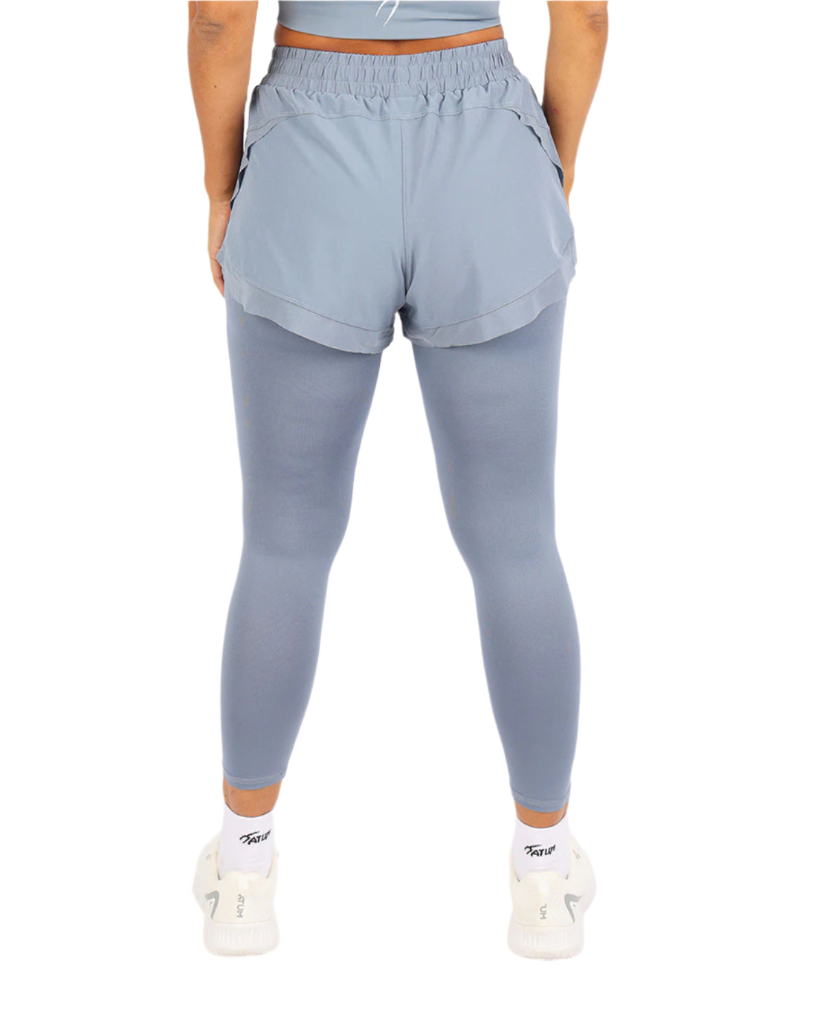 Pocket Wave Skort Light Blue Leggings-Atum -62169816