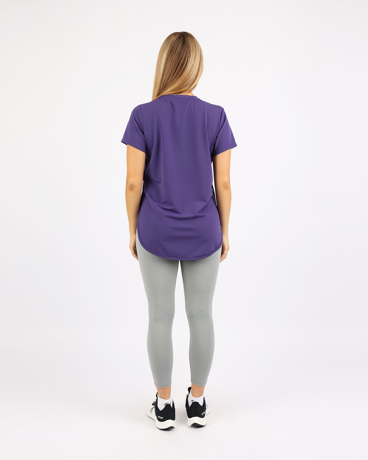 Short-Sleeve Breathable Purple Top-Atum -42001519
