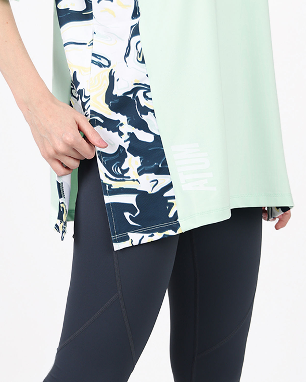 Women's Oversized Mint T-Shirt-Atum -12954288