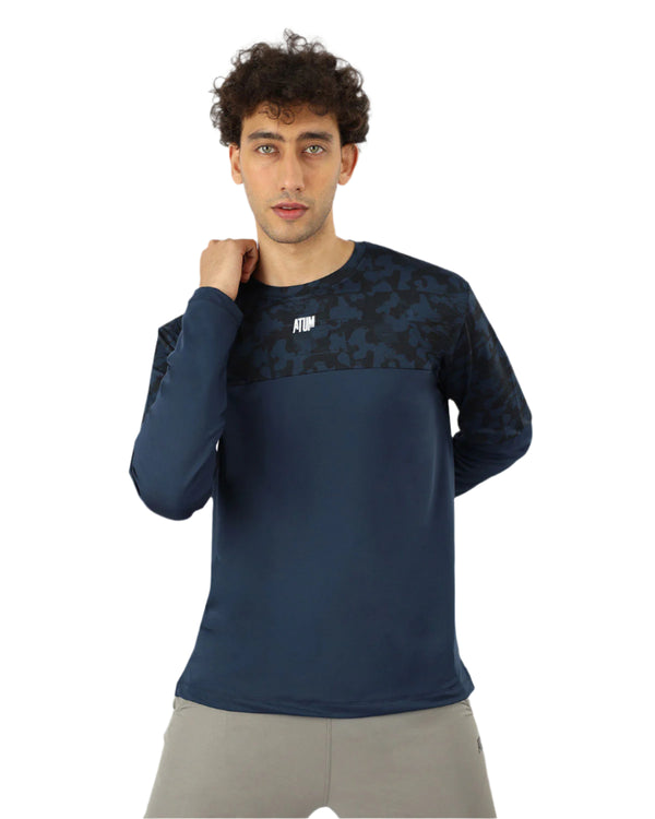 Men's Fitness Navy Top-Atum -97567011
