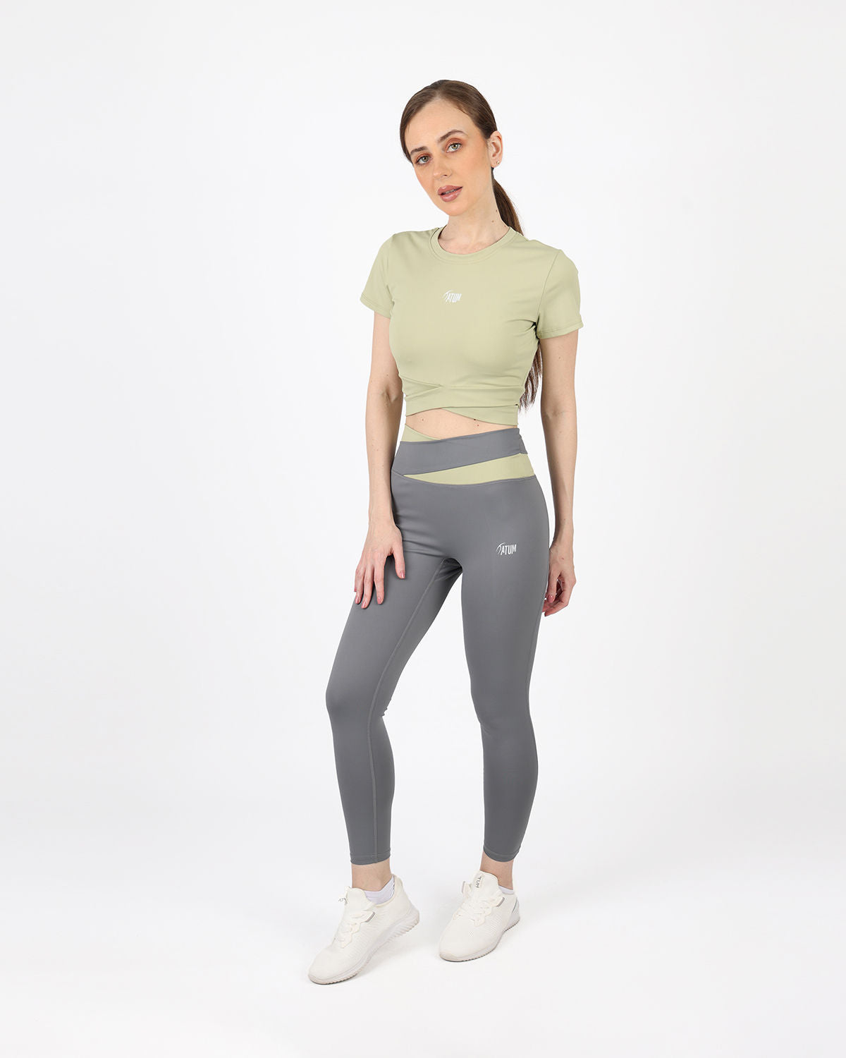 Horizon Duo Curve Gray Leggings-Atum -70136854