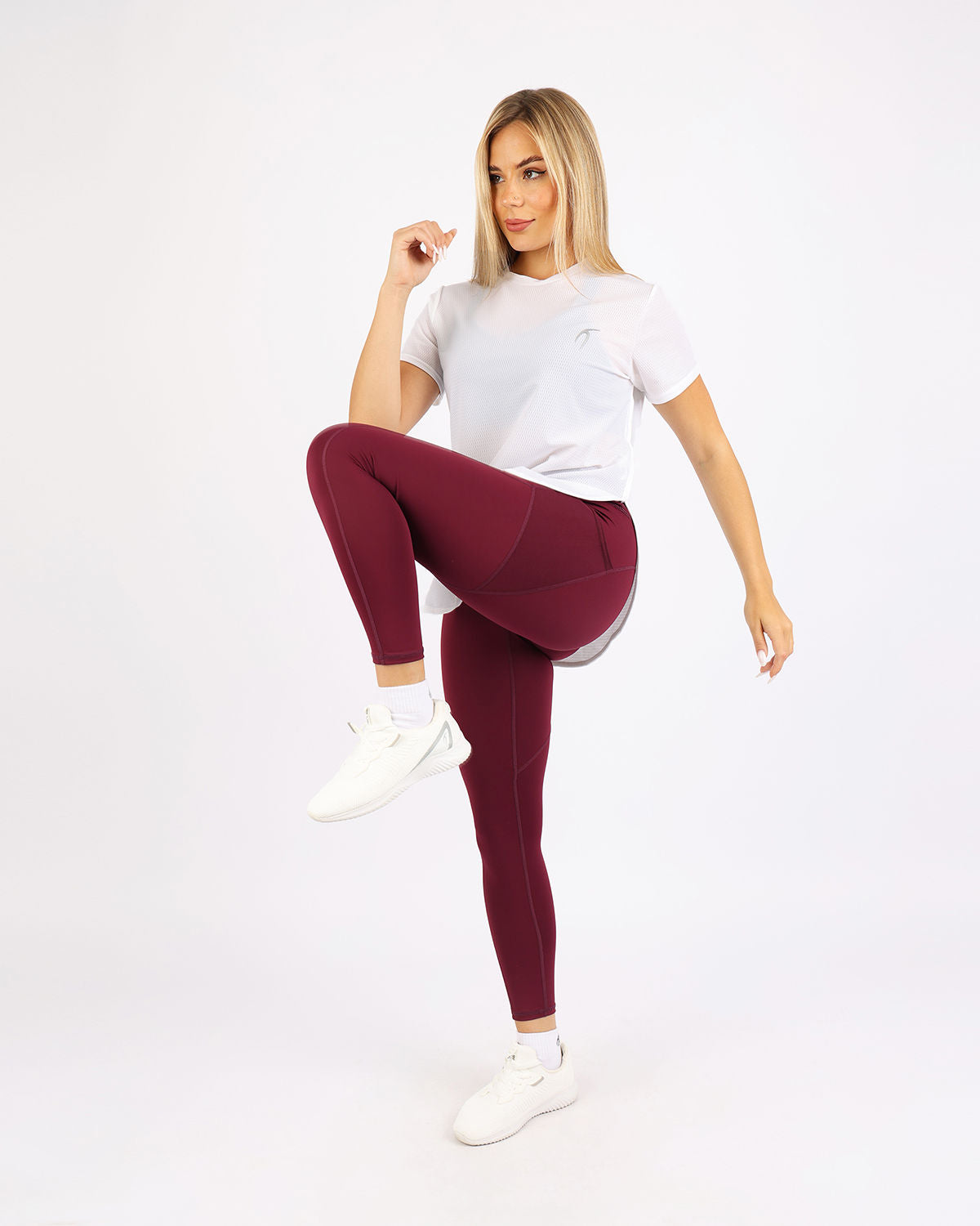 Short-Sleeve Training White Top-Atum -17483883