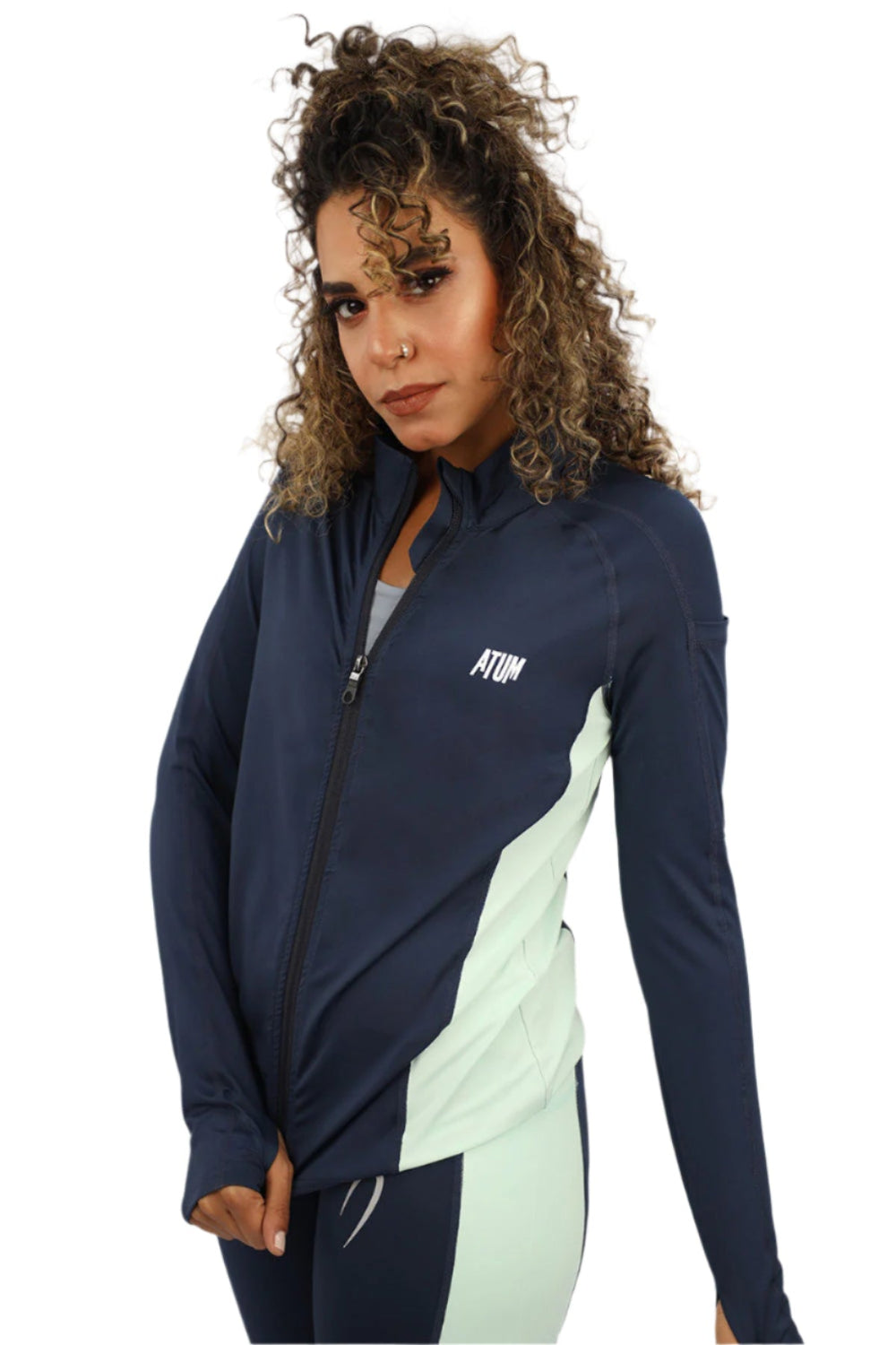 Long Sleeves Navy Jacket-Atum -9802089