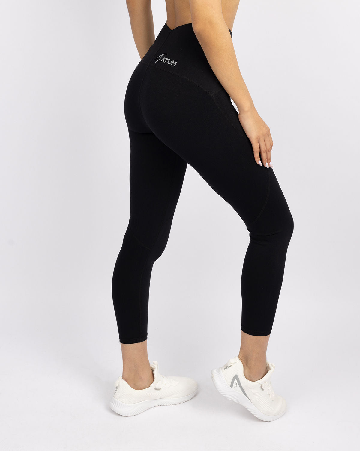 Premium High-Waisted Black Leggings-Atum -26130785