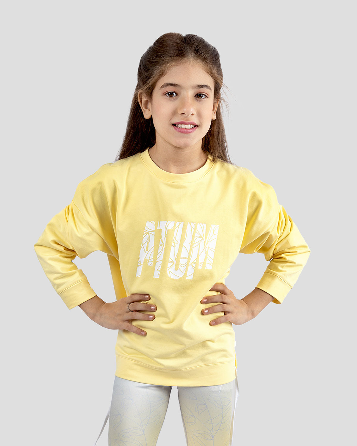 Girl's Crop Sweatshirt