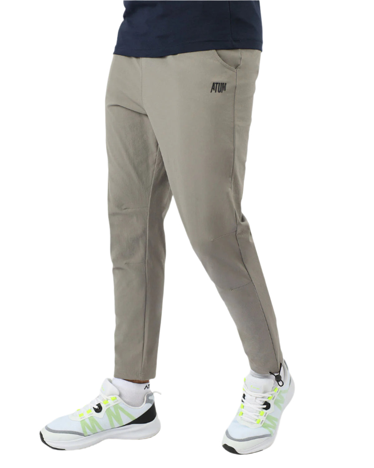 Slim Fit Gray Jogger Pants-Atum -41878031
