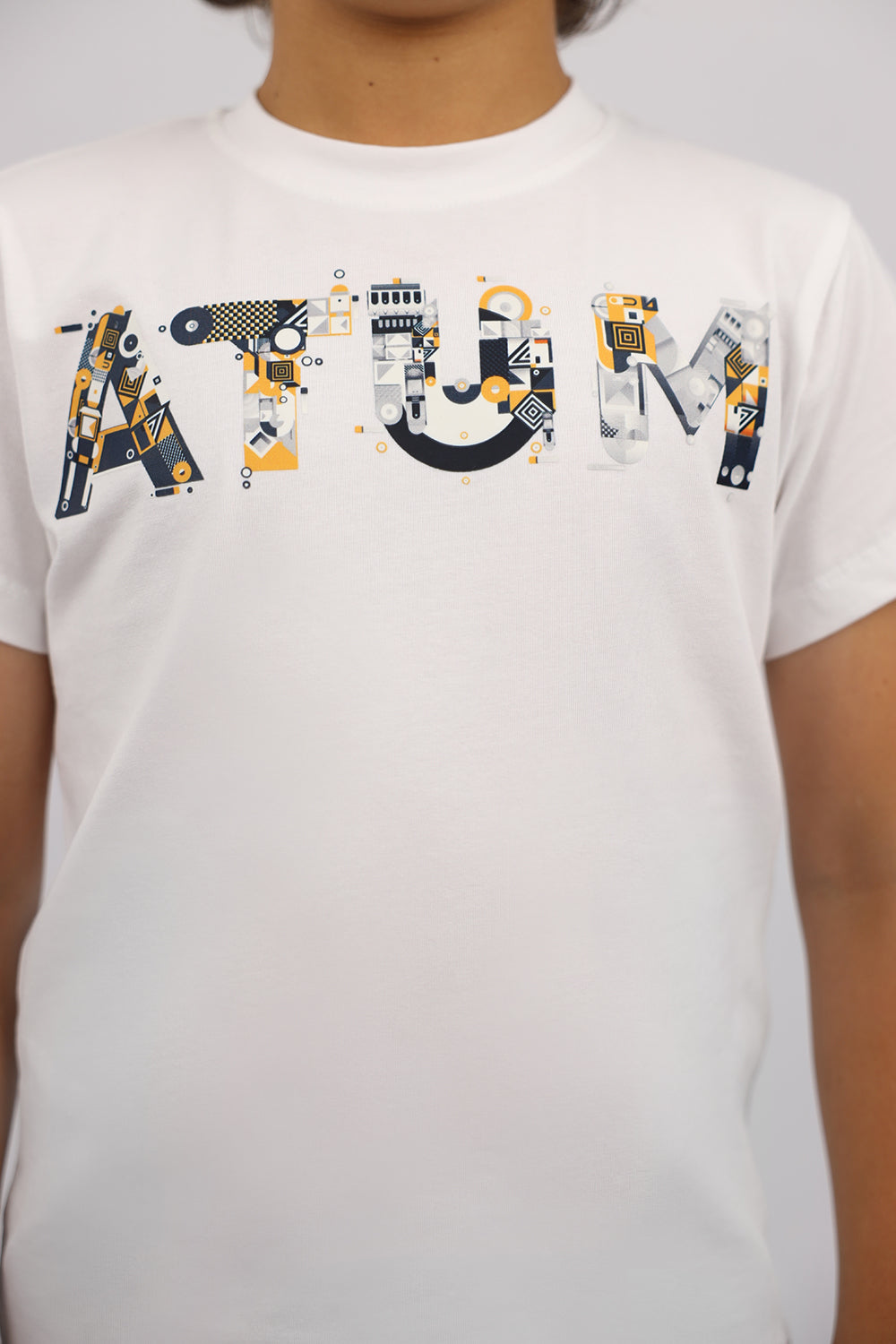 Boy's Short Sleeves Basic White T-shirt