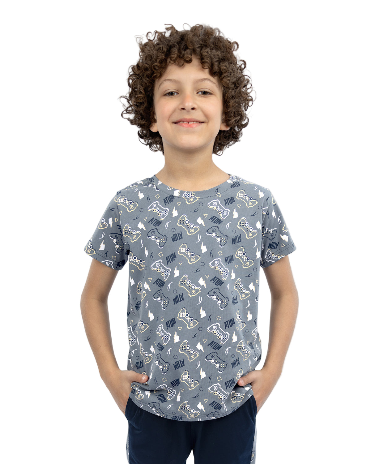 Printed Graphics Gray T-Shirt