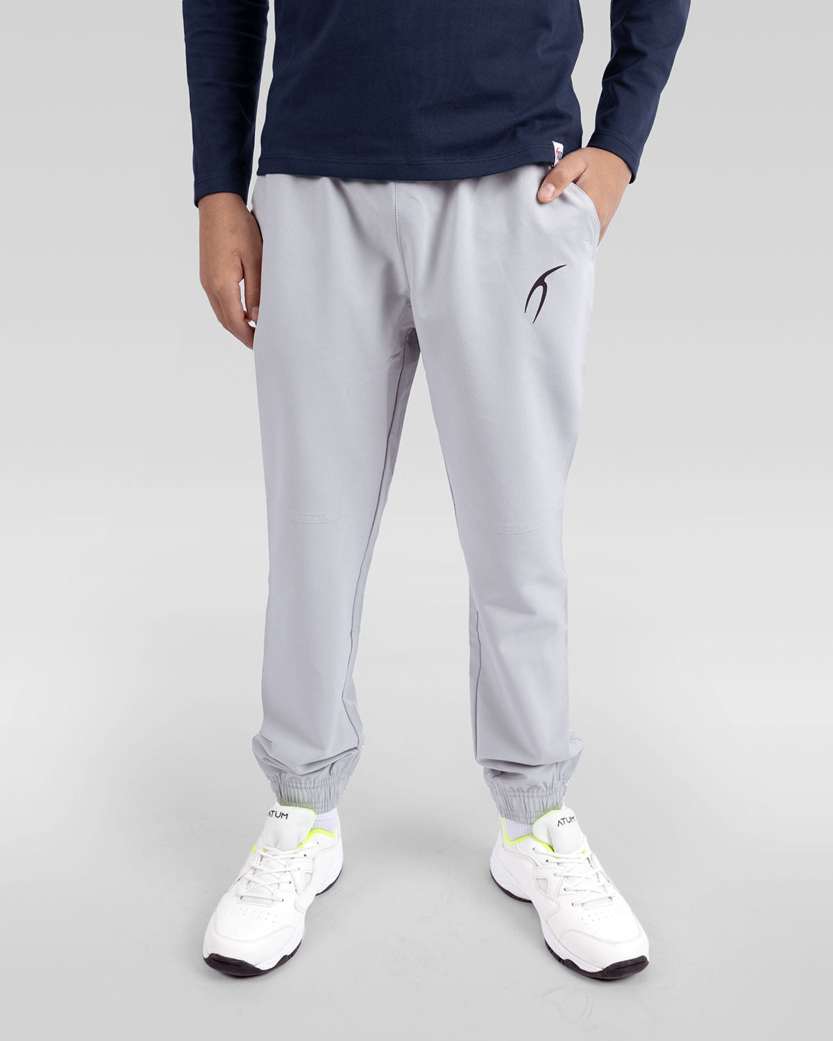 Basic Training Boy's Gray Pants-Atum -18066335