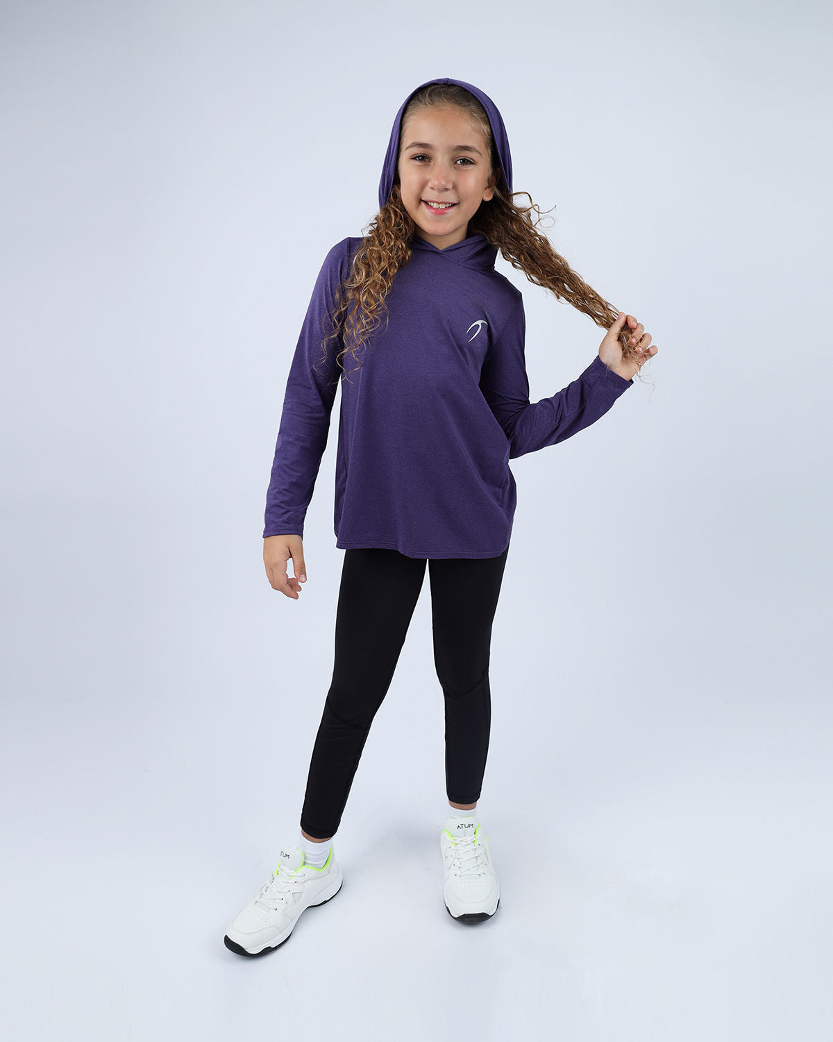 Vivid Long-Sleeve Purple Hoodie-Atum -9149752