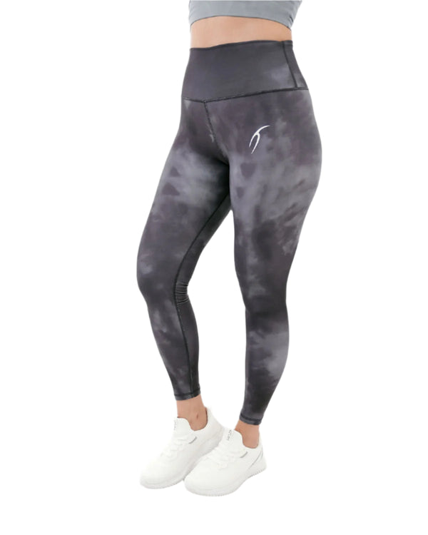 Yoga Printed Gray Leggings-Atum -98769728