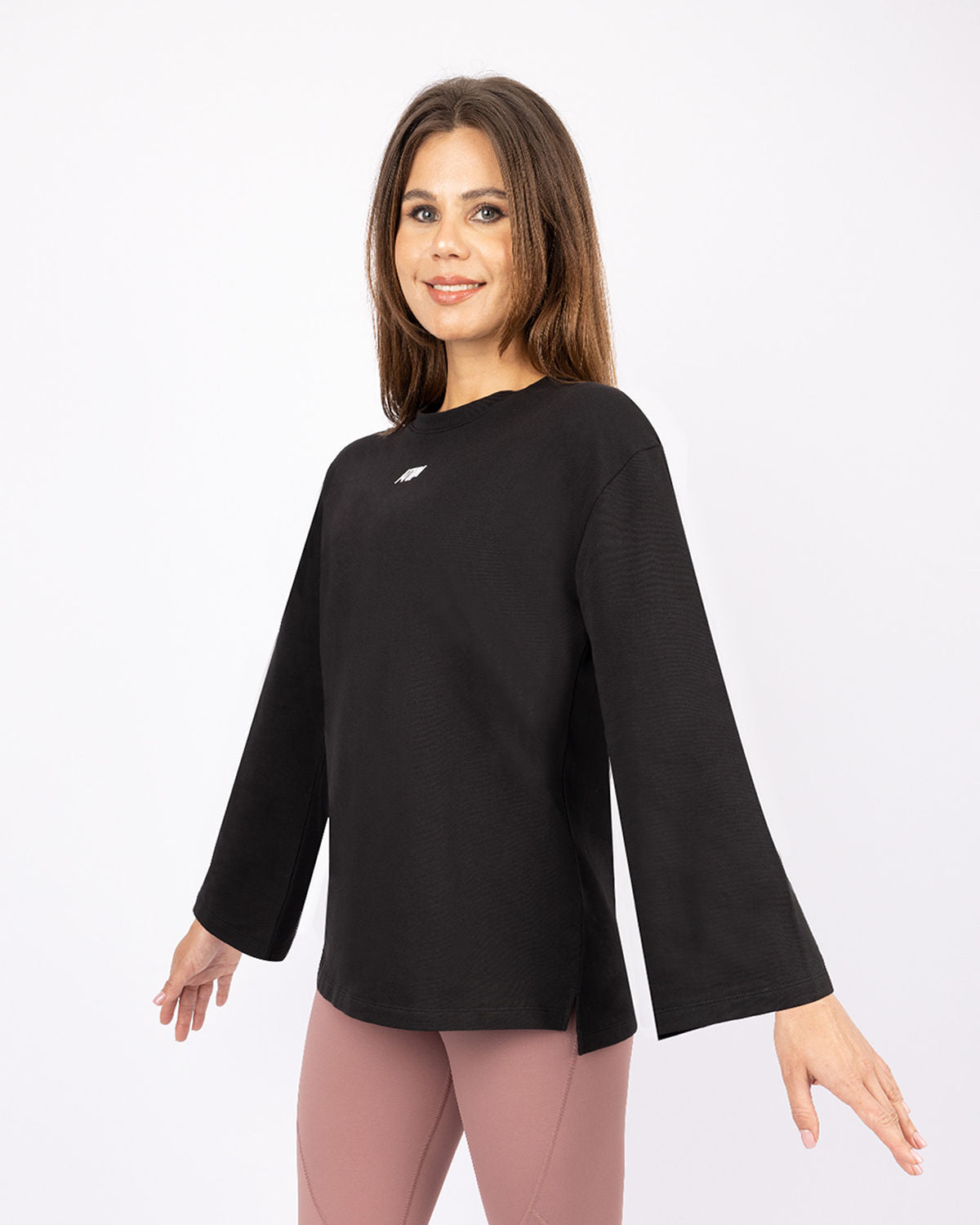 Elegance Oversize Black T-Shirt-Atum -36695825