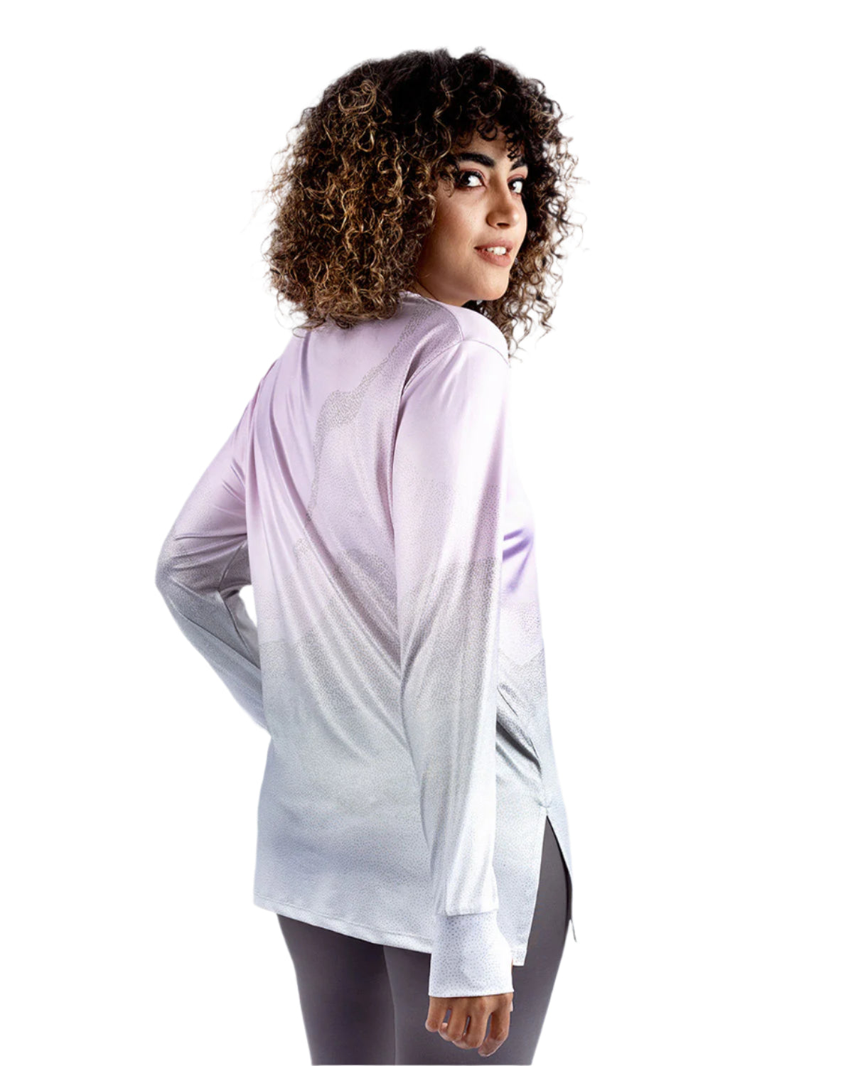Women's Gradient Pink Top-Atum -99277857