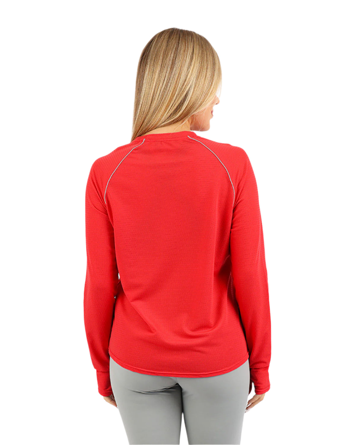 Long-Sleeve Training Red Top-Atum -65702270