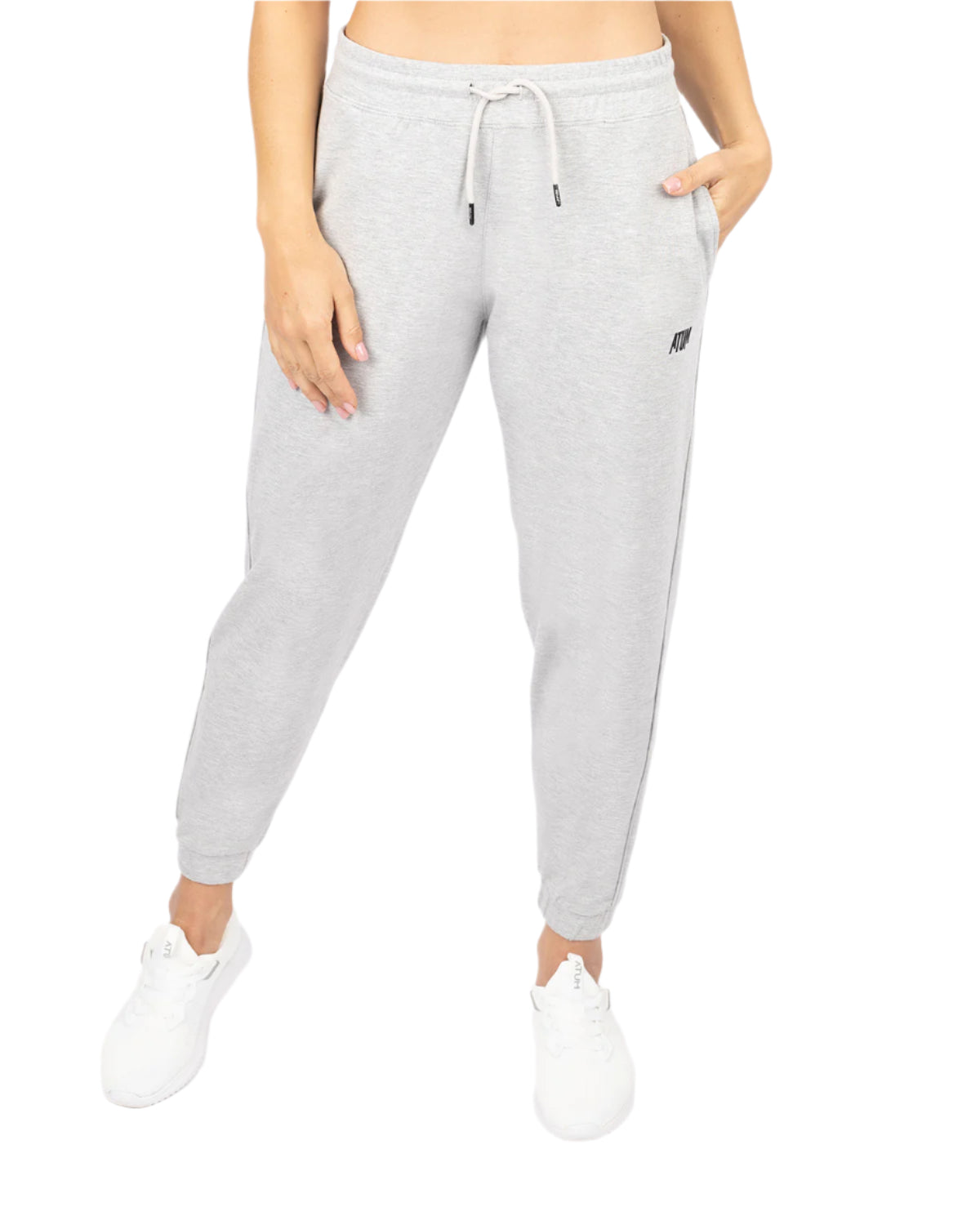 Women's Sport Gray Sweatpants-Atum -77540750