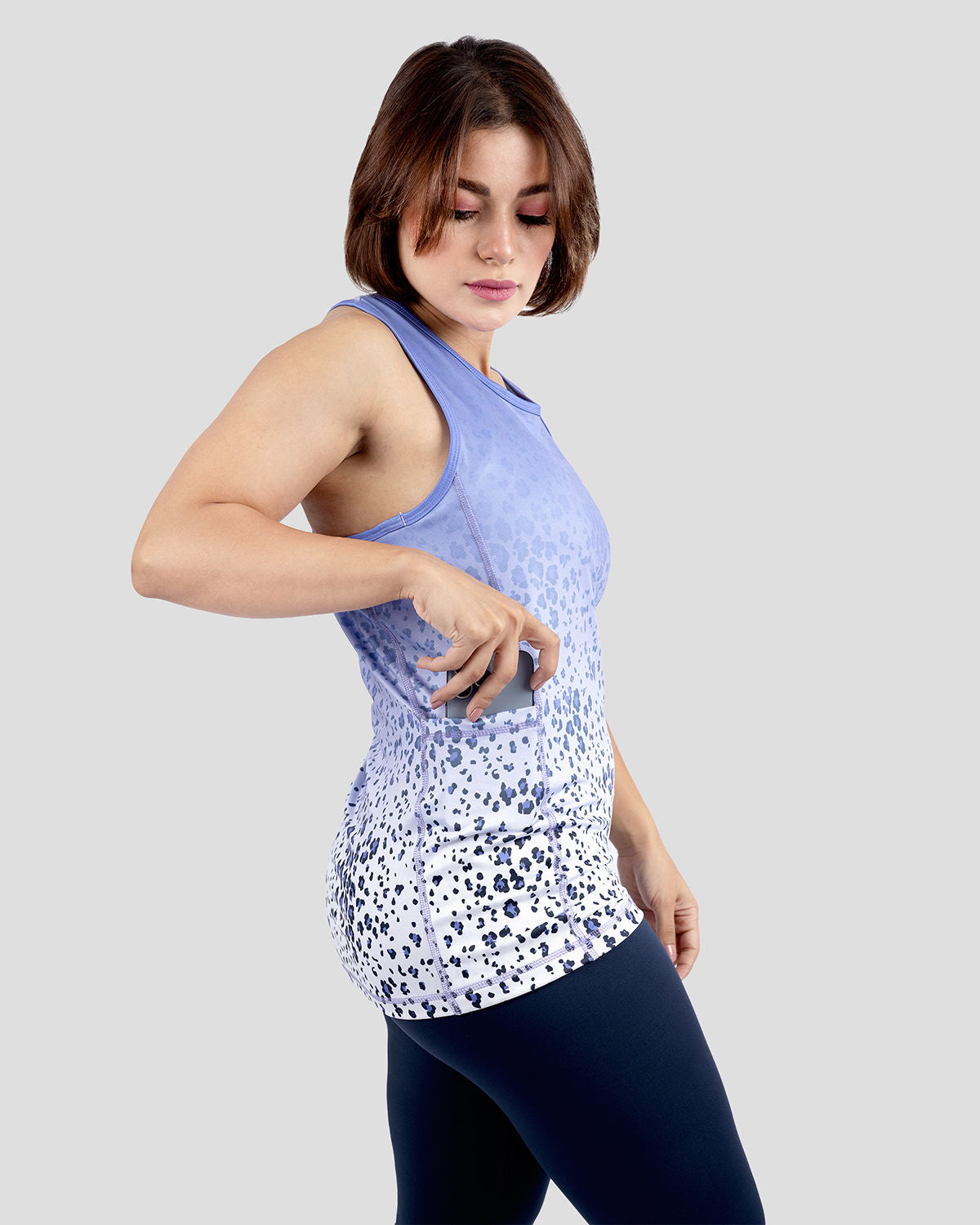 Colored Tank Purple Top-Atum -58842811