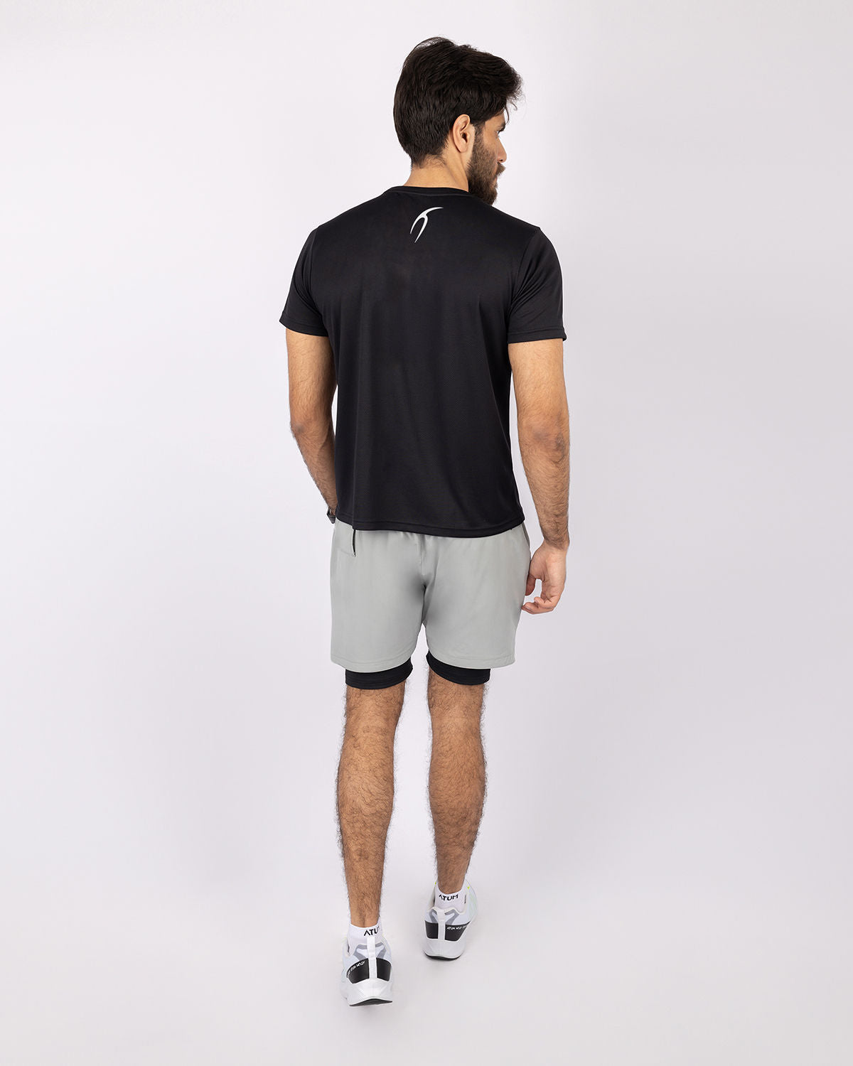 Hidden Pocket Light Gray Training Short-Atum -97933815