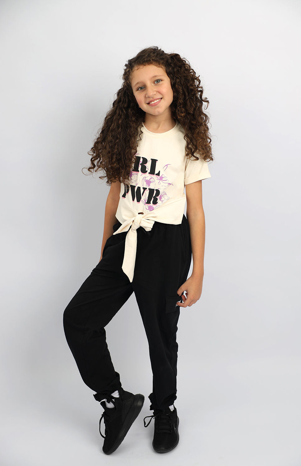 Girl's Power White T-Shirt-Atum -11528523