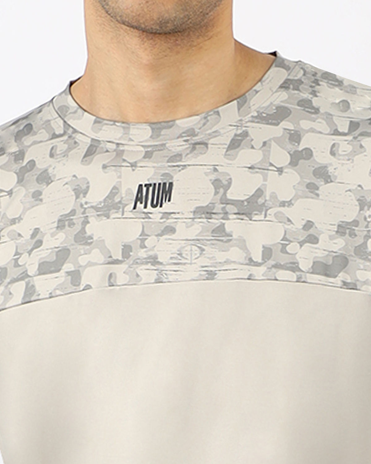 Men's Fitness Light Gray Top-Atum -8058525