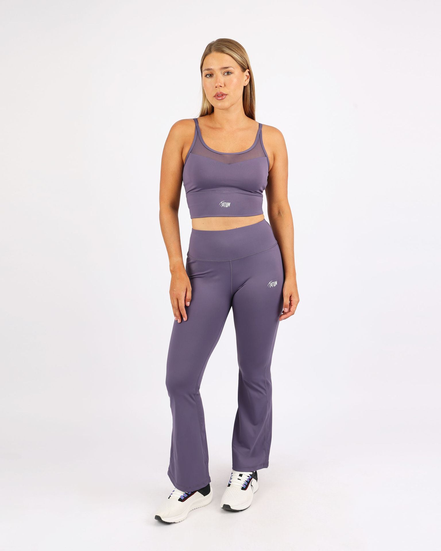 Wide Leg Yoga Violet Leggings-Atum -77598145