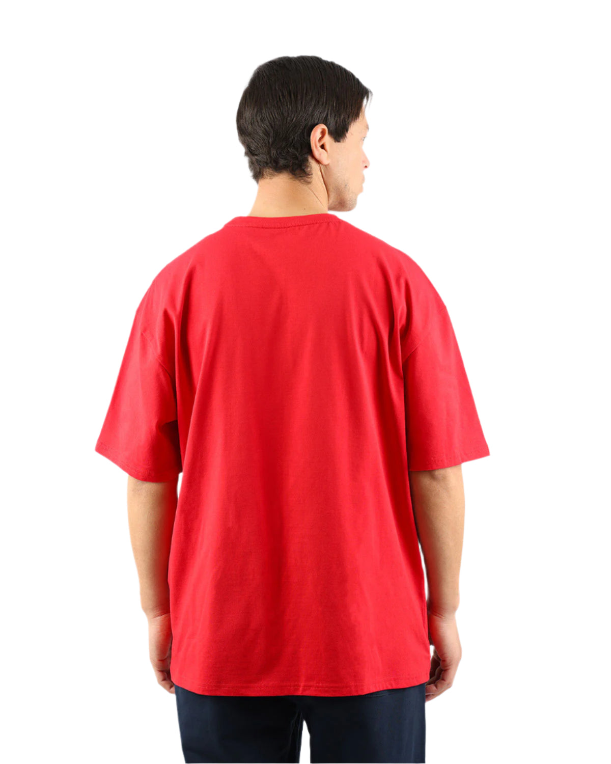 OverSized Basic Men's Red T-Shirt-Atum -65295902