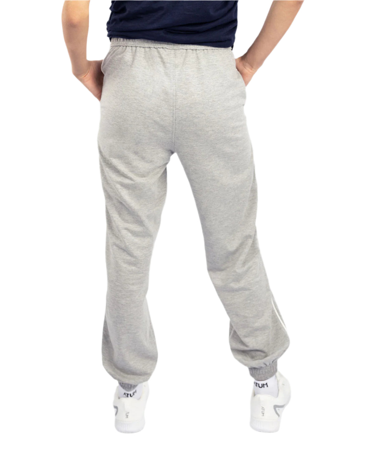 Women's Essential Gray Sweatpants-Atum -3229403