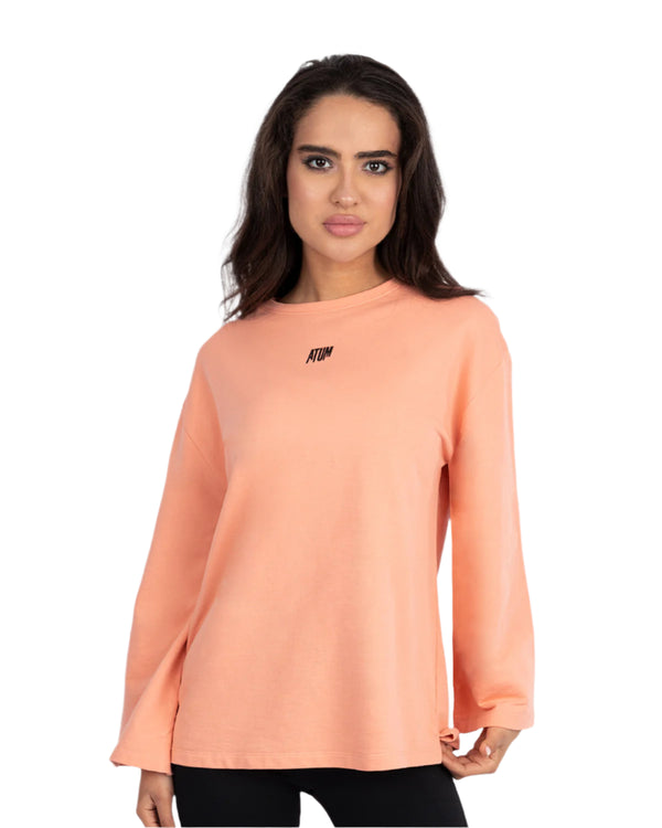 Elegance Oversize Coral T-Shirt-Atum -80574020
