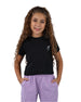 Alice Cropped Black T-Shirt