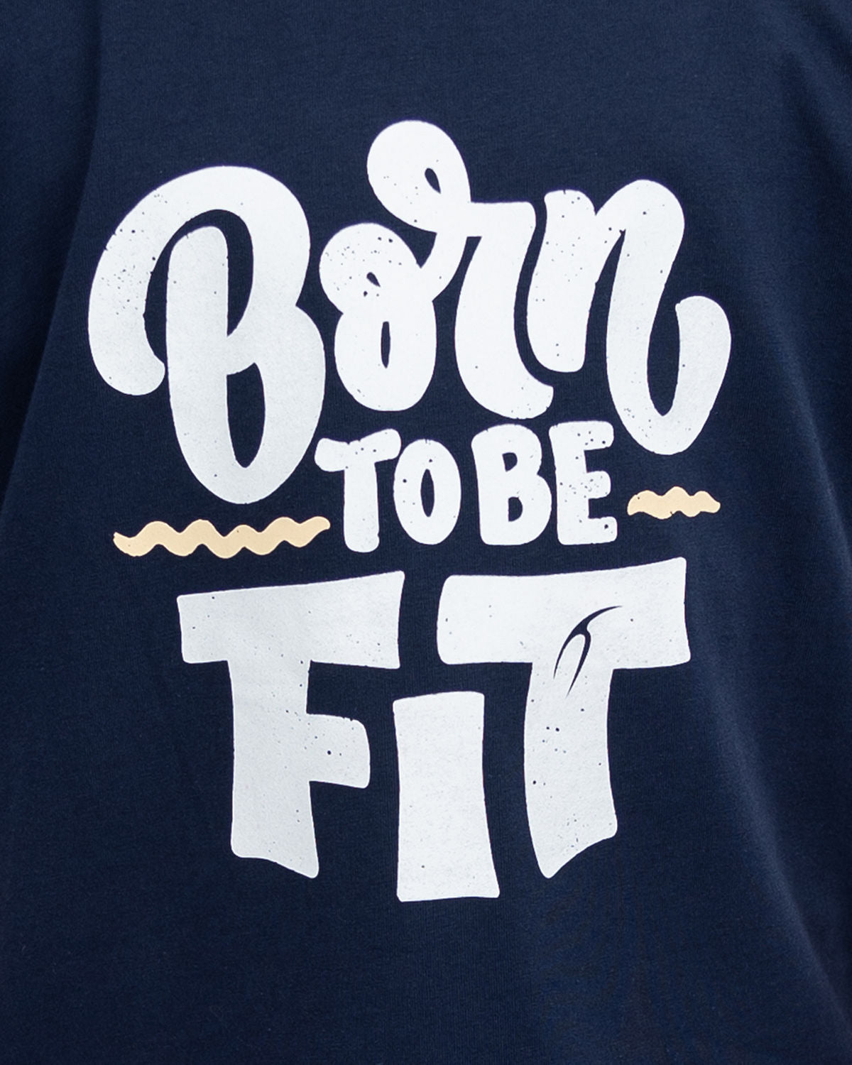 Be Fit Crew-Neck Navy T-Shirt