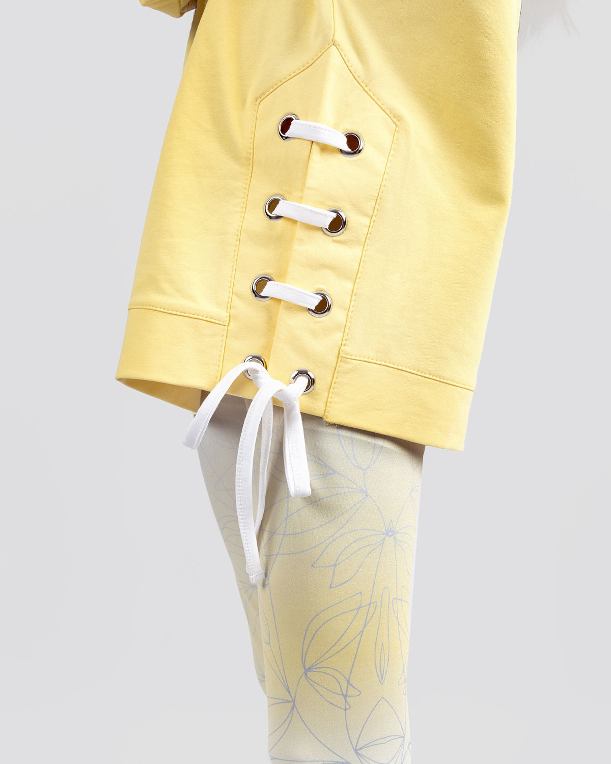 Girls Cropped Yellow Sweatshirt-Atum -83611630