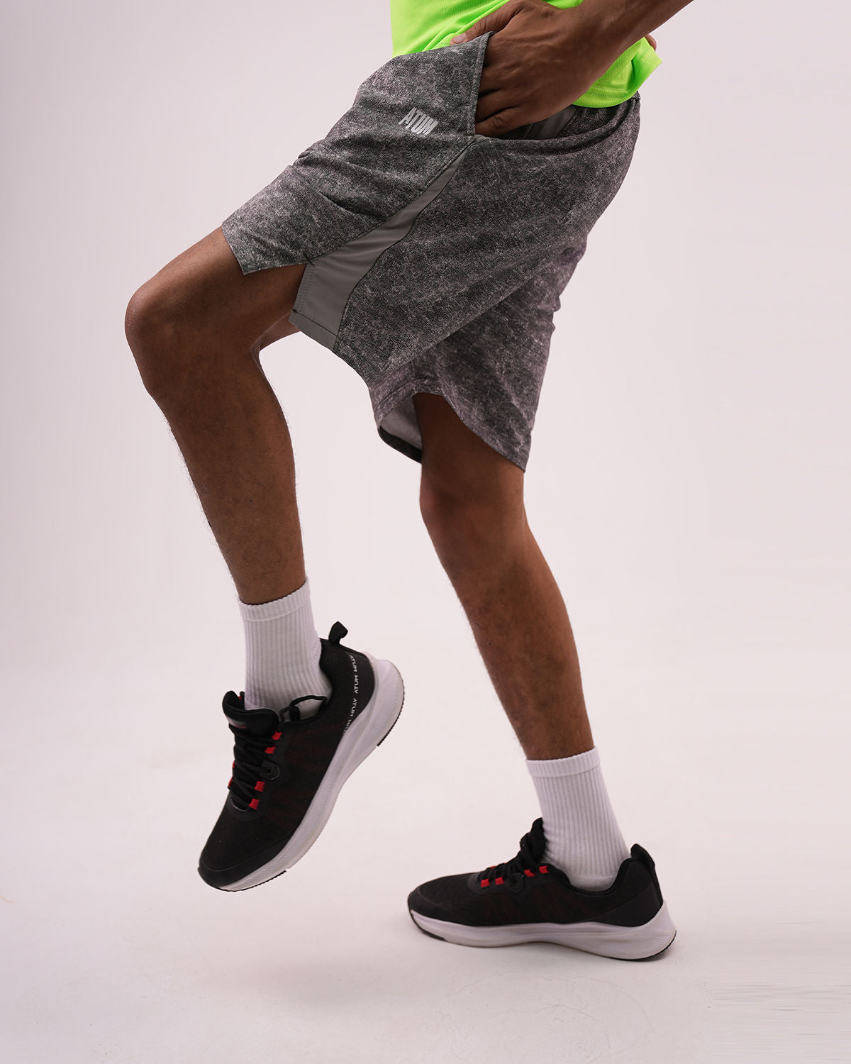 Printed Green Training Short-Atum -17263674