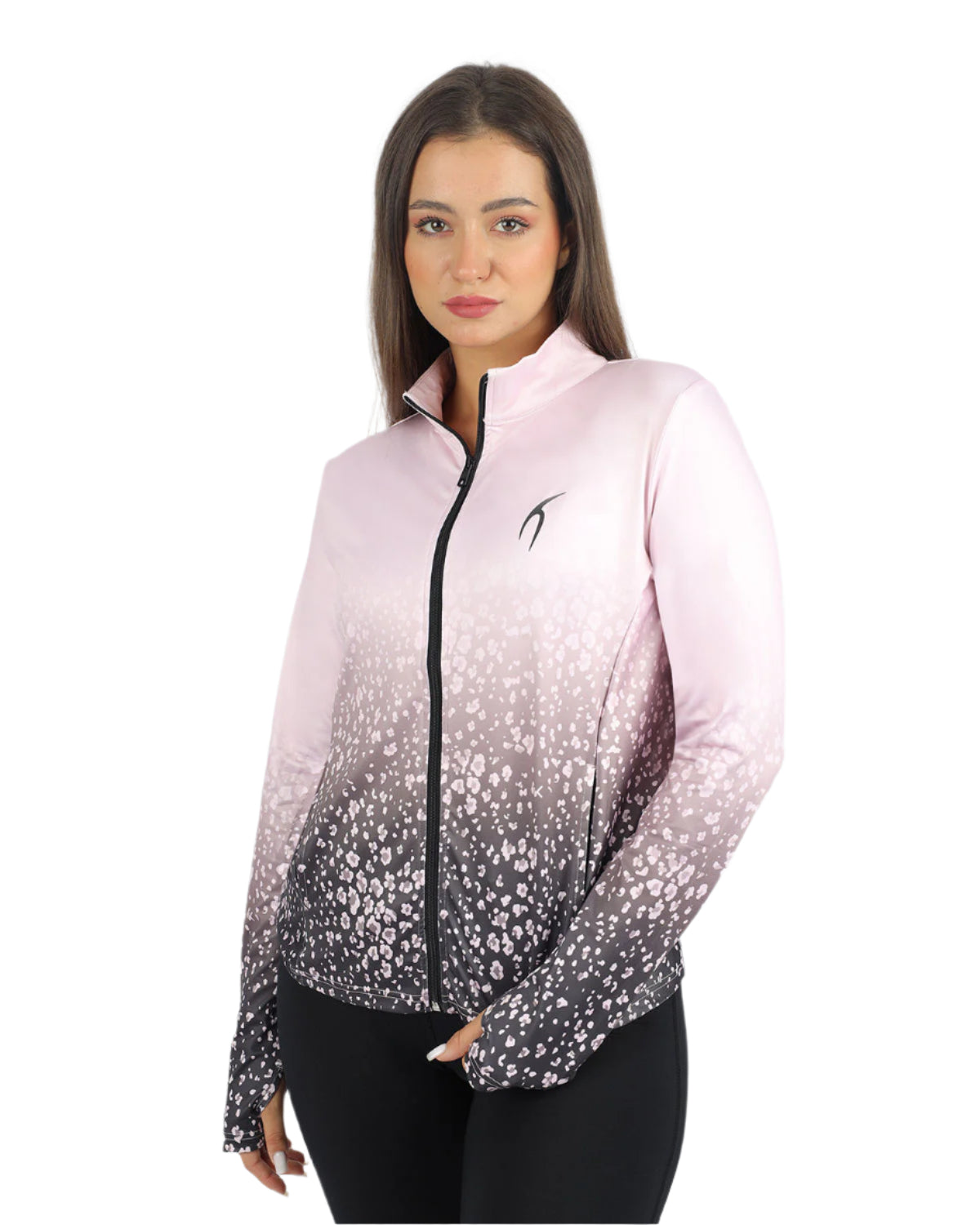 Colored Print Pink Jacket-Atum -88466520