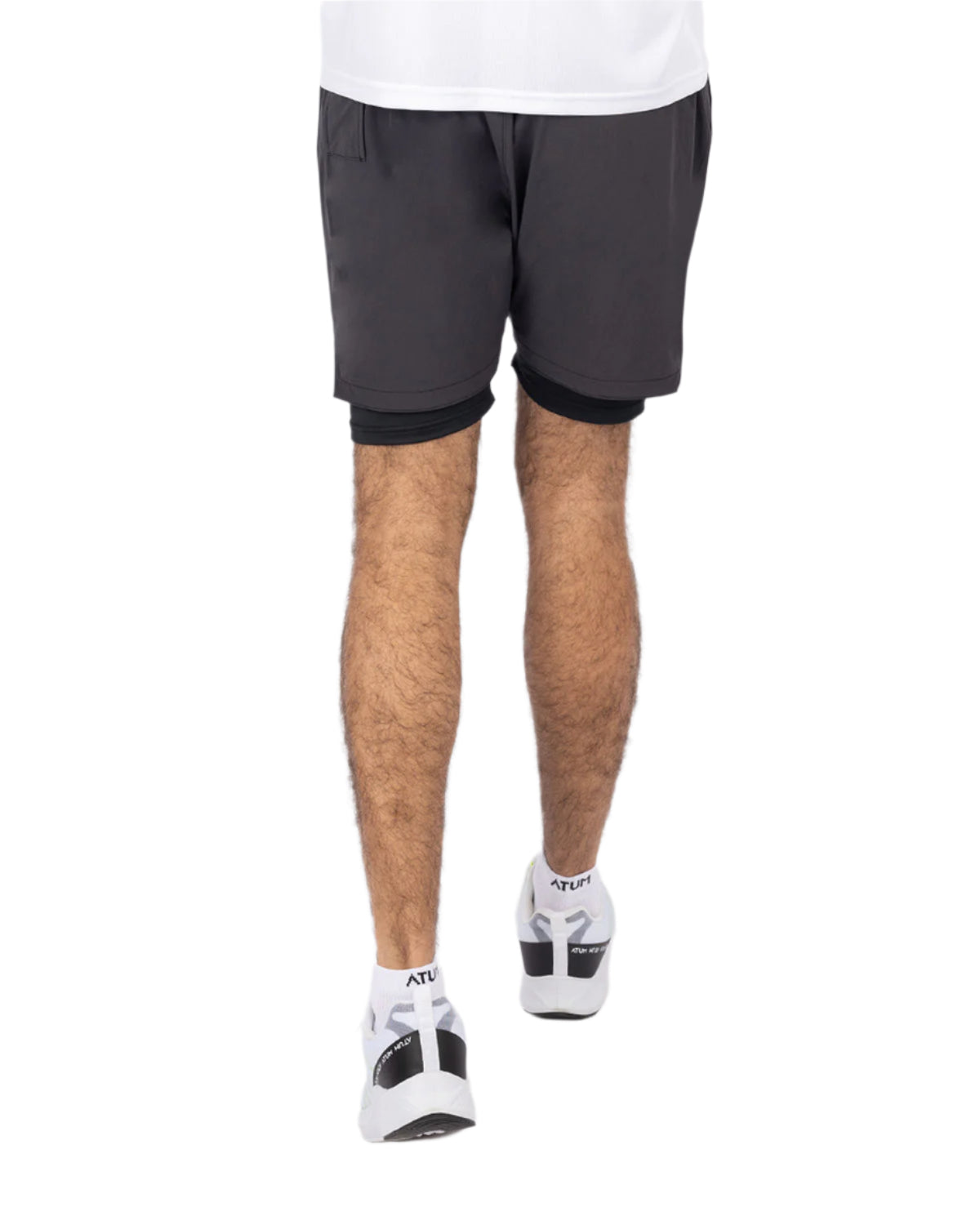 Hidden Pocket Gray Training Short-Atum -68354084
