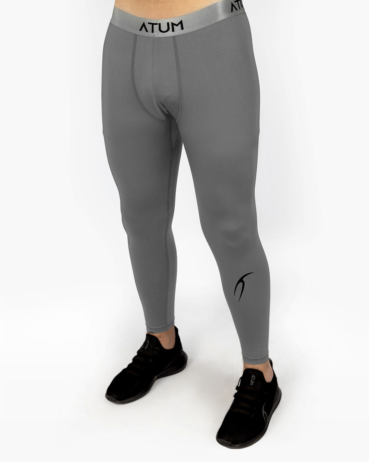 Men's Training Gray Tights-Atum -93601830