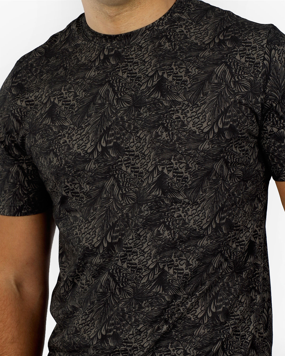 Splash Clash Forest Black T-Shirt-Atum -76873044