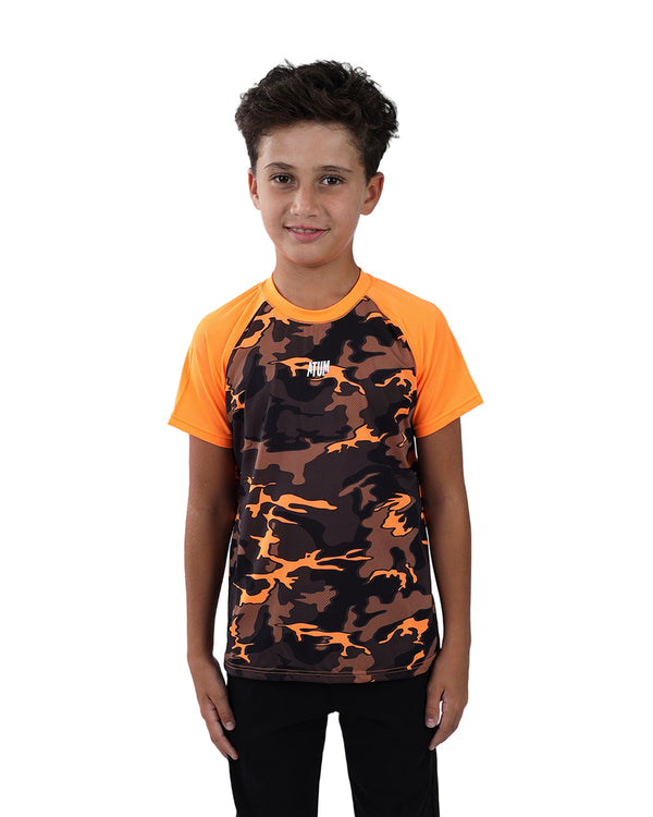 Army Training Sports Orange T-Shirt-Atum -20628495