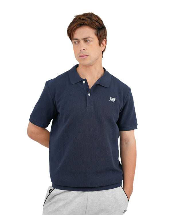 Regular Fit Navy Polo Shirt-Atum -16758913