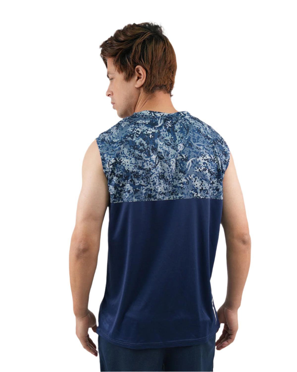 Hi-Dri Cut-Off Navy Tank Top-Atum -42629882