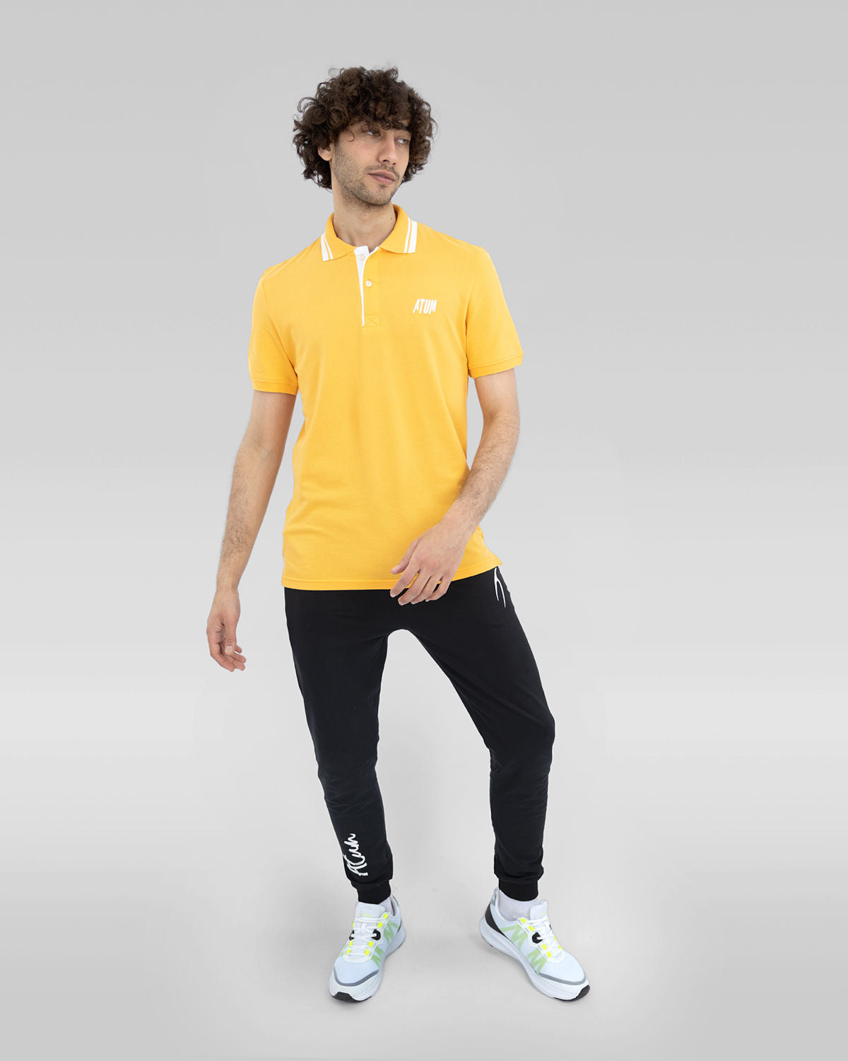 Splash Men's Gold Polo Shirt-Atum -23088784